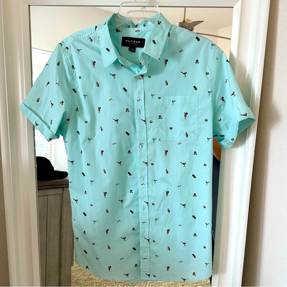 Men’s Fun Cocktail Button Up
